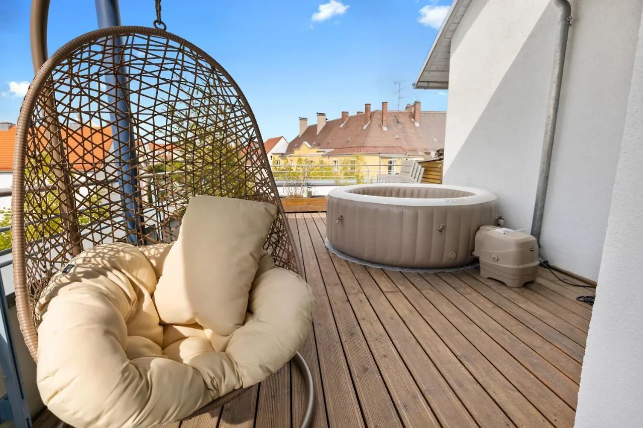 Arbio I Premium Penthouse Apartment Augsburg